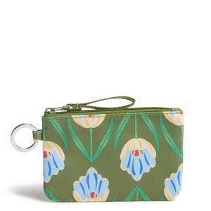 New! Vera Bradley Tulip Rows Ultralight Zipper ID Case